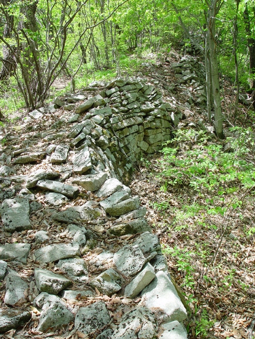 북암문 좌우의 산성 